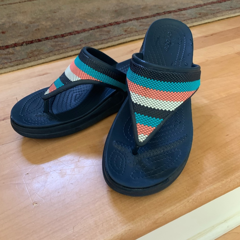 Crocs platform wedge sandal